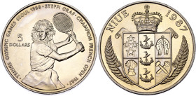 Niue 5 Dollars 1987