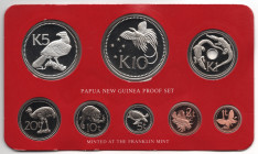 Papua New Guinea Mint Set of 8 Coins 1976