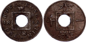 Hong Kong 1 Mil 1866