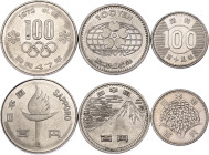 Japan 3 x 100 Yen 1960 - 1972