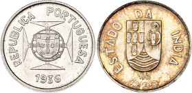 Portuguese India 1/2 Rupia 1936