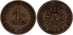 Portuguese India 1 Tanga 1947