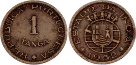 Portuguese India 1 Tanga 1952