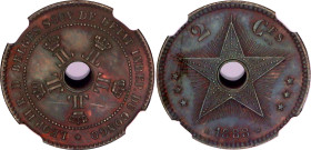 Belgian Congo 2 Centimes 1888 NGC UNC