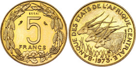 Central African States 5 Francs 1973 Essai