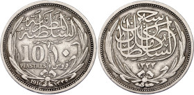Egypt 10 Piastres 1916 AH 1335