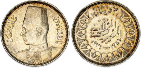 Egypt 2 Piastres 1937 AH 1356