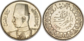 Egypt 20 Piastres 1937 AH 1356
