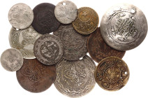 Egypt Lot of 13 Coins and Token 1900 th