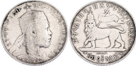 Ethiopia 1/2 Birr 1897 EE 1889 A