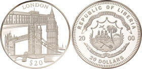 Liberia 20 Dollars 2000