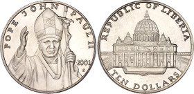 Liberia 10 Dollars 2001 S