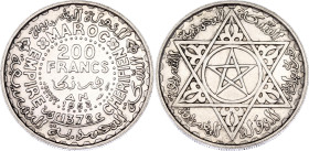 Morocco 200 Francs 1953 AH 1372