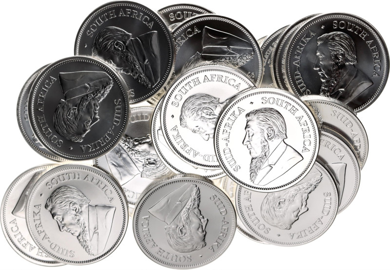 South Africa 25 x 1 Oz Krugerrand 2021

Each Coin: Silver (.999) 31.1 g., 38.7...