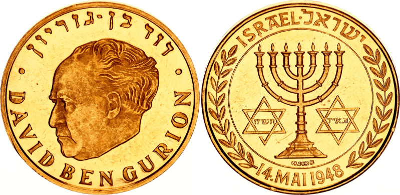 Israel Gold Medal "David Ben Gurion" 20th Century (ND)

Gold (0.900) 7.80 g., ...