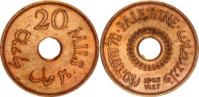 Palestine 20 Mils 1942