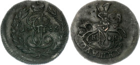 Russia Polushka 1786 /4 KM R2 Overdate