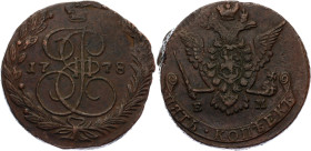 Russia 5 Kopeks 1778 EM