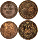 Russia 3 - 5 Kopeks 1854 -1856