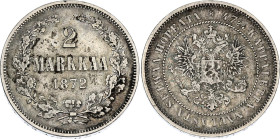 Russia - Finland 2 Markkaa 1872 S