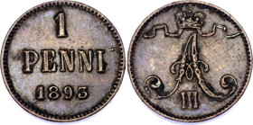 Russia - Finland 1 Penni 1893