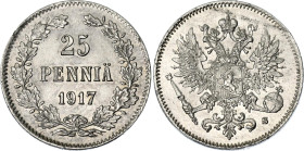 Russia - Finland 25 Pennia 1917 S