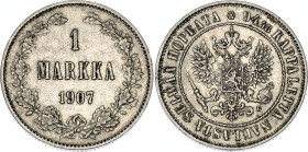 Russia - Finland 1 Markka 1907 L