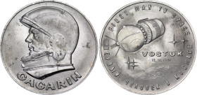 Russia - USSR Commemorative Medal "Yuri Gagarin - First Man in Space" 1991