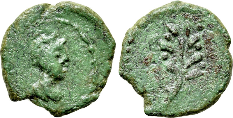 UNCERTAIN GREEK MINT. Ae (Circa 1st century BC or later). 

Obv: Draped bust r...