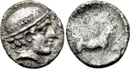 THRACE. Ainos. Diobol (Circa 408-406 BC)