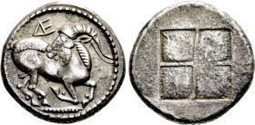 THRACO-MACEDONIAN TRIBES. Mygdones or Krestones. AR Stater (circa 480-470 BC)