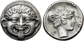 MACEDON. Neapolis. Hemidrachm (Circa 375-350 BC)