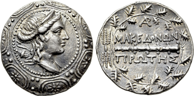 MACEDON UNDER ROMAN PROTECTORATE. First Meris. Tetradrachm (Circa 167-148 BC). A...