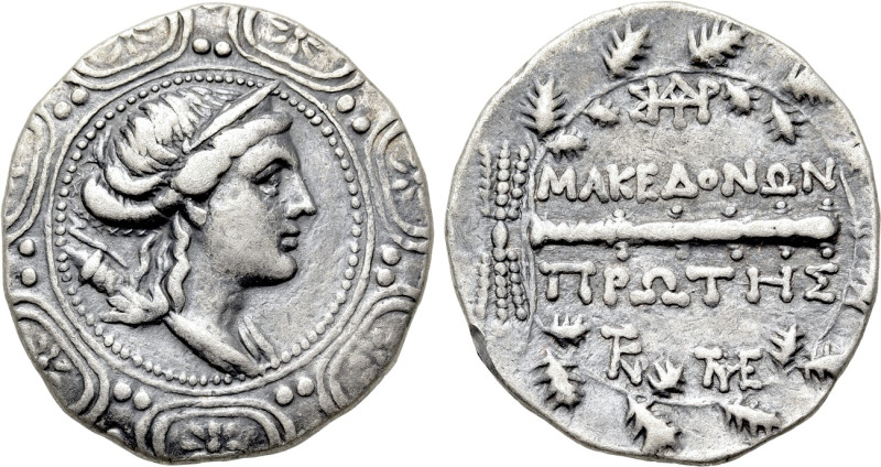 MACEDON UNDER ROMAN PROTECTORATE. First Meris. Tetradrachm (Circa 167-148 BC). A...