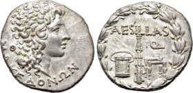 MACEDON AS ROMAN PROVINCE. Aesillas (Quaestor, circa 93-87 BC). Tetradrachm. Thessalonika