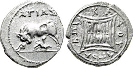 ILLYRIA. Apollonia. Drachm (Circa 229-100 BC). Agias and Epikados, magistrate