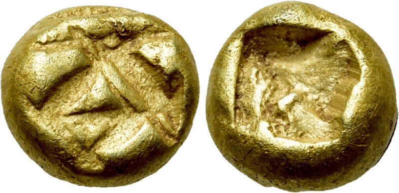 IONIA. Uncertain. 1/24 Stater (Circa 600-550 BC). 

Obv: Rough surface with ir...