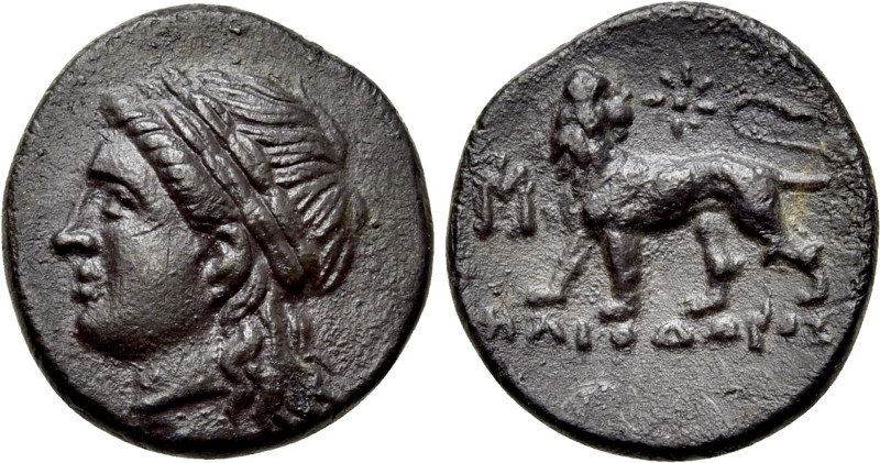 IONIA. Miletos. Hemidrachm (Circa 4th-3rd century BC). Heliodoros, magistrate. ...