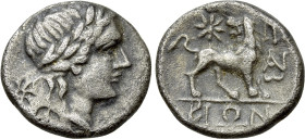 IONIA. Miletos. Hemidrachm (Circa 225-190 BC). Bion, magistrate