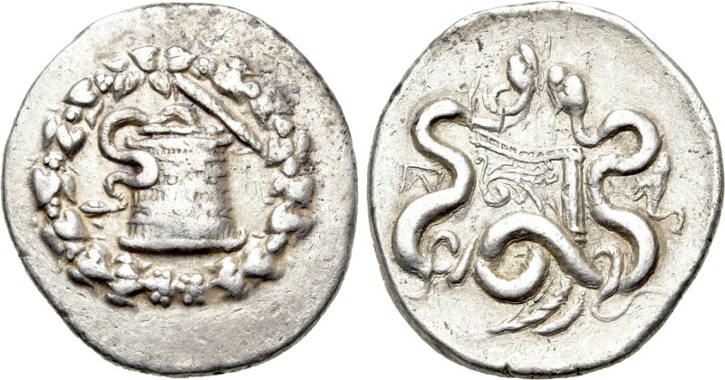 PHRYGIA. Apameia. Cistophor (Circa 166-133 BC). 

Obv: Cista mystica with serp...