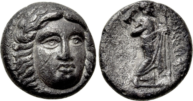 SATRAPS OF CARIA. Maussolos ? (Circa 377/6-353/2 BC). Drachm. Halikarnassos. 
...