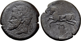KINGS OF NUMIDIA. Massinissa or Micipsa (203-148 and 148-118 BC, respectively). Ae. Cirta
