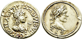 KINGS OF BOSPORUS. Rhescuporis II with Elagabalus (211/2-226/7). EL Stater. Dated Bosporan Era 517 (220/1)