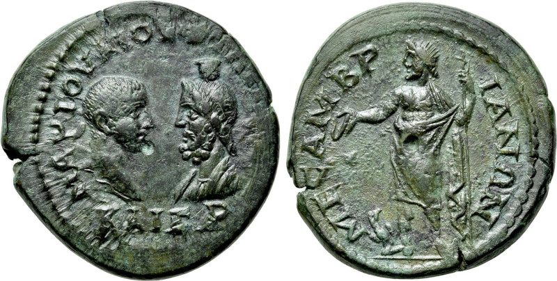 THRACE. Mesambria. Philip II (Caesar, 244-247), with Serapis. Ae. 

Obv: M IYΛ...