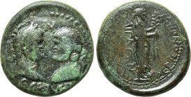 AEOLIS. Aegae. Titus & Domitian (Caesares, 69-79 & 69-81). Ae. Apollonios, son of Nemeonikos, magistrate