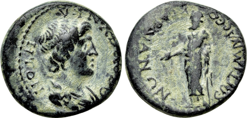 LYDIA. Sardis. Pseudo-autonomous. Time of Nero (54-68). Ae. Ti. Kl. Mnaseas, str...