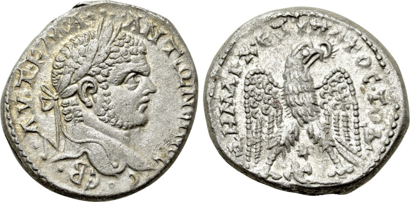 SELEUCIS & PIERIA. Antioch. Caracalla (198-217). Tetradrachm. 

Obv: AVT K M A...