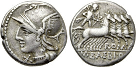 M. BAEBIUS Q.F. TAMPILUS. Denarius. (137 BC). Rome