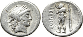 L. CENSORINUS. Denarius (82 BC). Rome