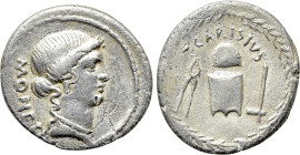 T. CARISIUS. Denarius (46 BC). Rome